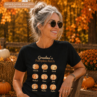 Grandma's Pumpkin Patch Customisable T-Shirt