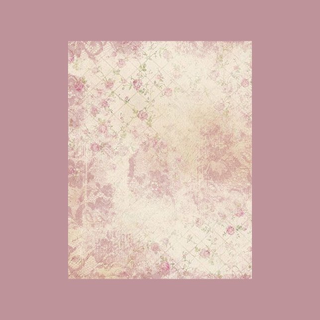 Grandma's Quilt-Floral Shabby Chic Scrapbook Paper (Creator Uploaded)