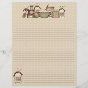 Grandma's Recipes Pages (Lined)