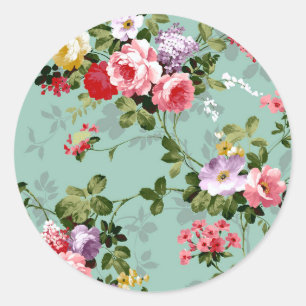Grandma's Roses Classic Round Sticker