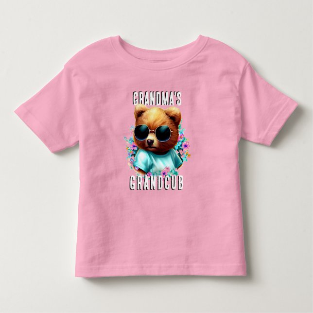 Grandmas  Sassy Grandcub Toddler T-Shirt (Front)