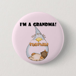 Grandma's Sunshine-African American Girl 6 Cm Round Badge