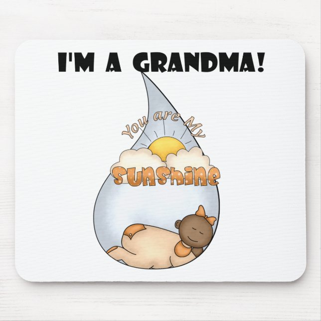Grandma's Sunshine-African American Girl Mouse Pad (Front)