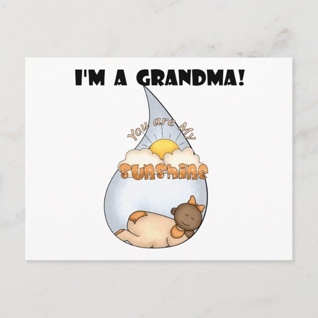 Grandma's Sunshine-African American Girl Postcard (Front)