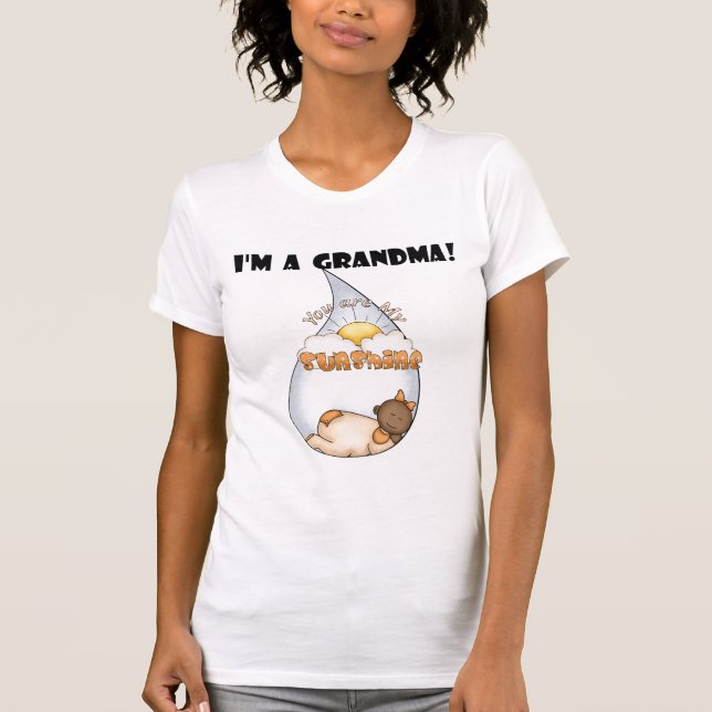 Grandma's Sunshine-African American Girl T-Shirt (Front)