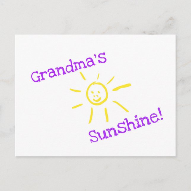 Grandma's Sunshine! Postcard (Front)