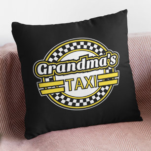 Grandma's Taxi Sign Cushion