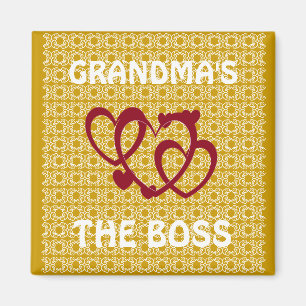 GRANDMAS THE BOSS KITCHEN MAGNET