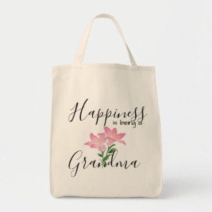 grandma's tote - happiness is being a grandma bag