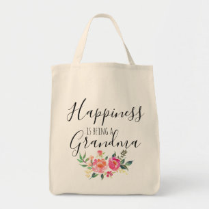 grandma's tote - happiness is being a grandma bag