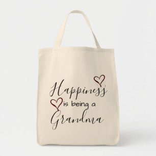 grandma's tote - happiness is being a grandma bag