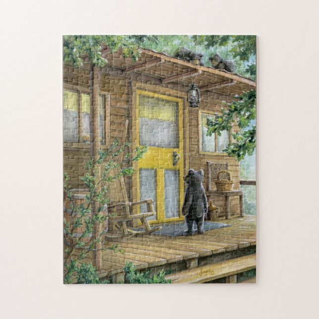 Grandma's Visitors Jigsaw Puzzle (Vertical)