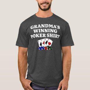 Grandma's Winning Poker Gambler Nana Gambling Gra T-Shirt