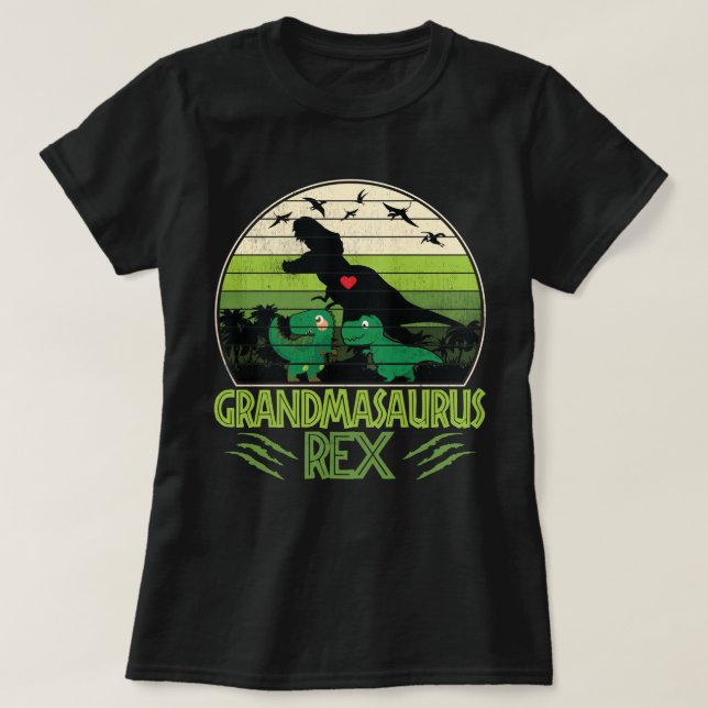 Grandmasaurus Rex Funny Dinosaur Mothers Day Gift T-Shirt (Design Front)