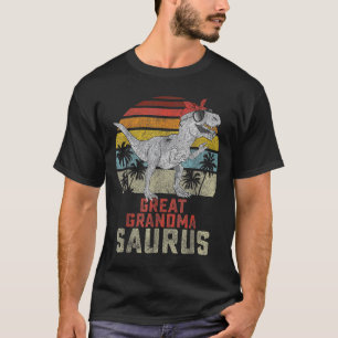 Grandmasaurus T Rex Dinosaur Great Grandma Saurus  T-Shirt