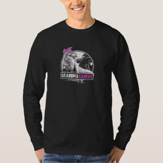 Grandmasaurus Womenfor Grandma Of 3 T-Shirt