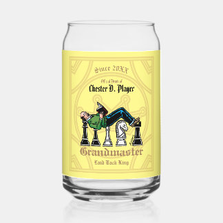 Grandmaster Drinkware Set Can Glass