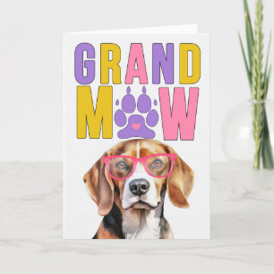 GrandMAW Beagle GrandDOG Grandparents Day Holiday Card