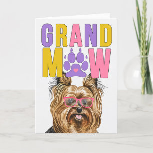 GrandMAW Biewer Terrier GrandDOG Grandparents Day Holiday Card