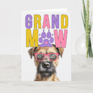 GrandMAW Border Terrier GrandDOG Grandparents Day Holiday Card