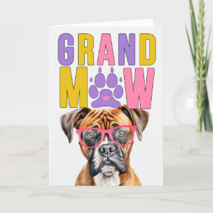 GrandMAW Boxer Dog GrandDOG Grandparents Day Holiday Card