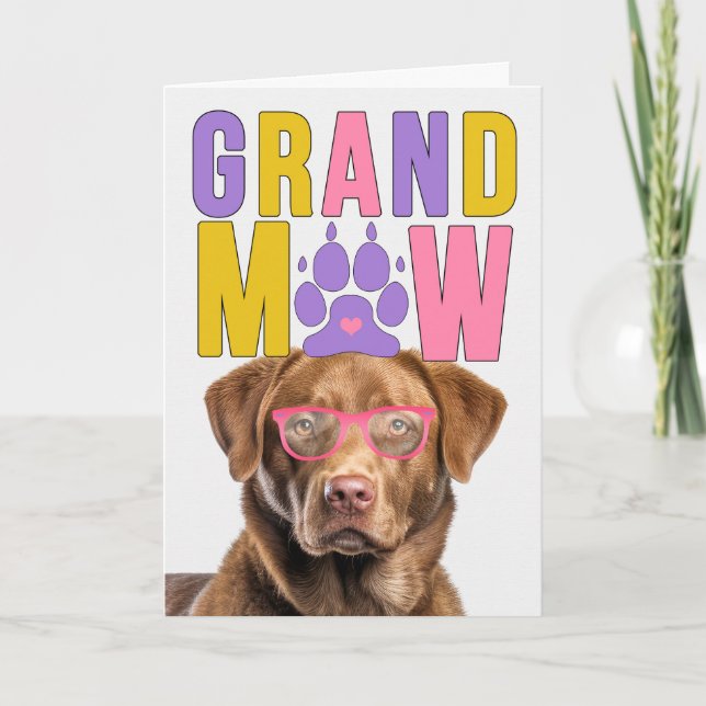 GrandMAW Chesapeake Bay Funny Grandparents Day Holiday Card (Front)