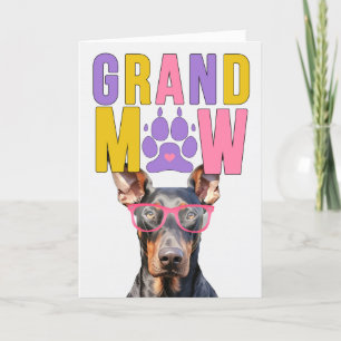 GrandMAW Doberman GrandDOG Grandparents Day Holiday Card