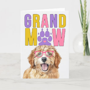 GrandMAW Goldendoodle DOG Funny Grandparents Day Holiday Card