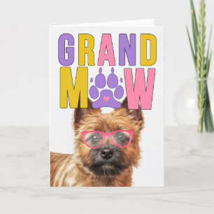 GrandMAW Norwich Dog Funny Grandparents Day Holiday Card