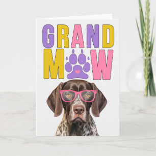 GrandMAW Pointer GrandDOG Grandparents Day Holiday Card