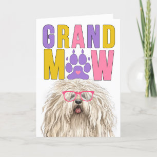 GrandMAW Puli Dog Funny Grandparents Day Holiday Card