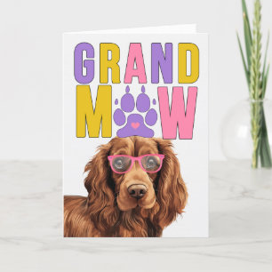 GrandMAW Sussex Spaniel Funny Grandparents Day Holiday Card