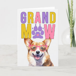 GrandMAW Welsh Corgi GrandDOG Grandparents Day Holiday Card