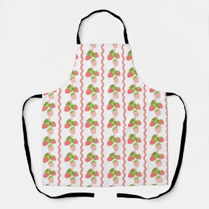 Grandmillenial strawberry pink sweet trendy  apron