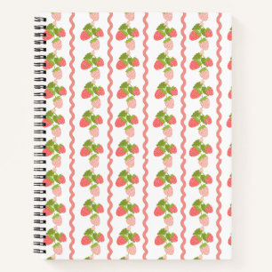 Grandmillenial strawberry pink sweet trendy notebook
