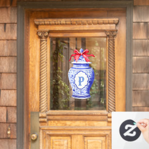 Grandmillennial Chinoiserie Ginger Jar Monogram