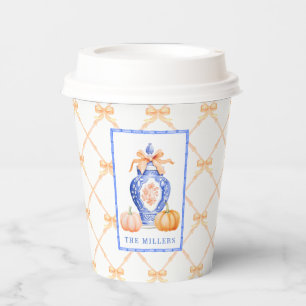 Grandmillennial Chinoiserie Ginger Jar Paper Cups