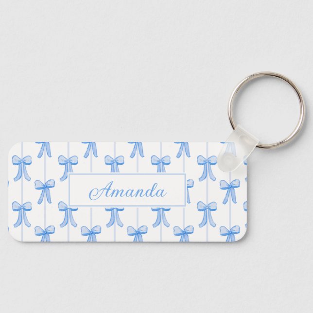 Grandmillennial Customisable Bows Keychain  (Front)