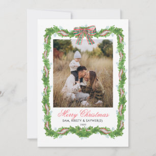 grandmillennial Family Photo Christmas Card