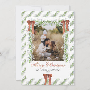 grandmillennial Family Photo Christmas Card