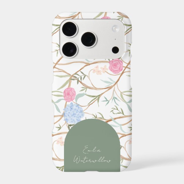 Grandmillennial Painterly Hydrangea Customisable (Back)
