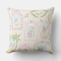 Grandmillennial Pastel Nativity Monogram