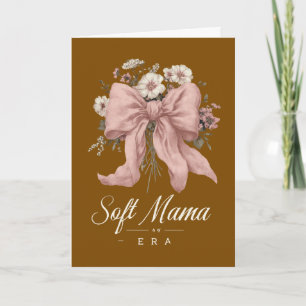 Grandmillennial Soft Mama Script Typography Vintag Card