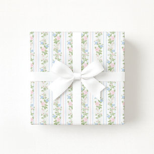 Grandmillennial  Vintage Floral Wrapping paper