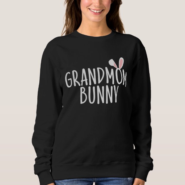 Grandmom Bunny Family Rabbit  Matching Couple East Sweatshirt (Front)