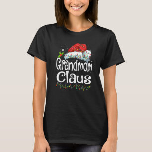 Grandmom Claus Santa Christmas Pajama Family Match T-Shirt