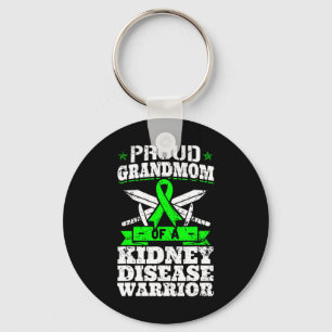 Grandmom Of A Kidney Disease Warrior Awareness Ckd Key Ring
