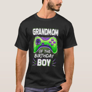Grandmom Of The Birthday Boy Level Up Video Game B T-Shirt