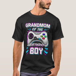 Grandmom Of The Level Up Birthday Boy Video Game D T-Shirt