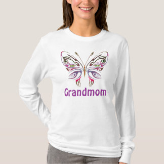 Grandmom Personalised Butterfly T-Shirt